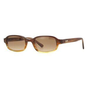 New DMY STUDIOS Margot Havana Square DMYSUN13GB Gradient Brown Sunglasses Women